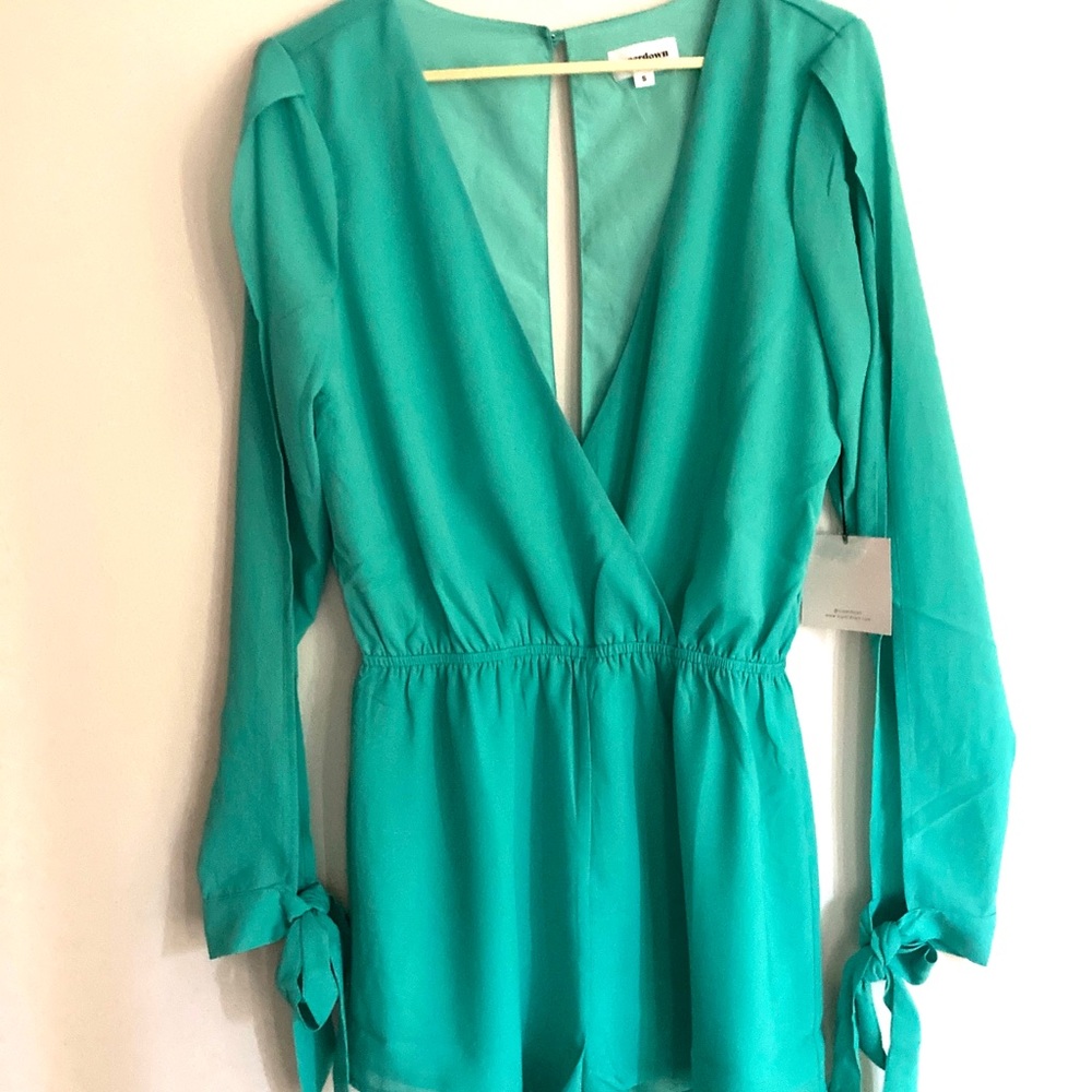 SUPER DOWN Aqua Colored Romper.